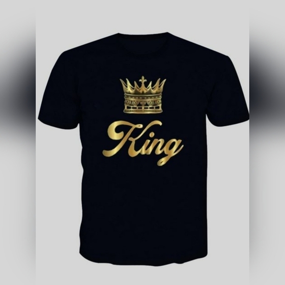Men's New Without Tags. King and Crown Theme Black Graphic T-Shirt Size L - Picture 2 of 2